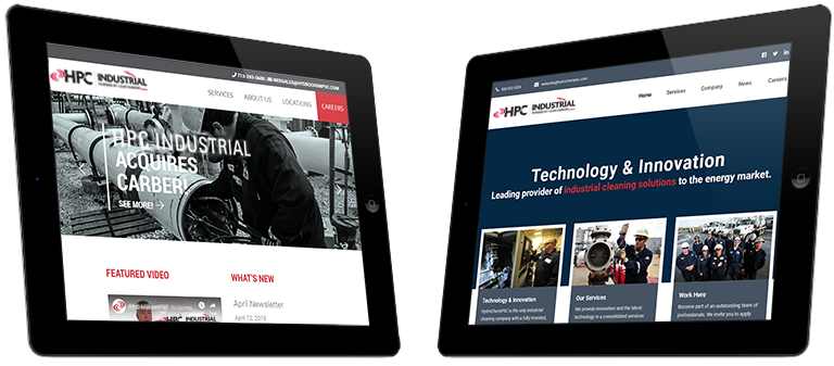 HPC Industrial-website-mockups